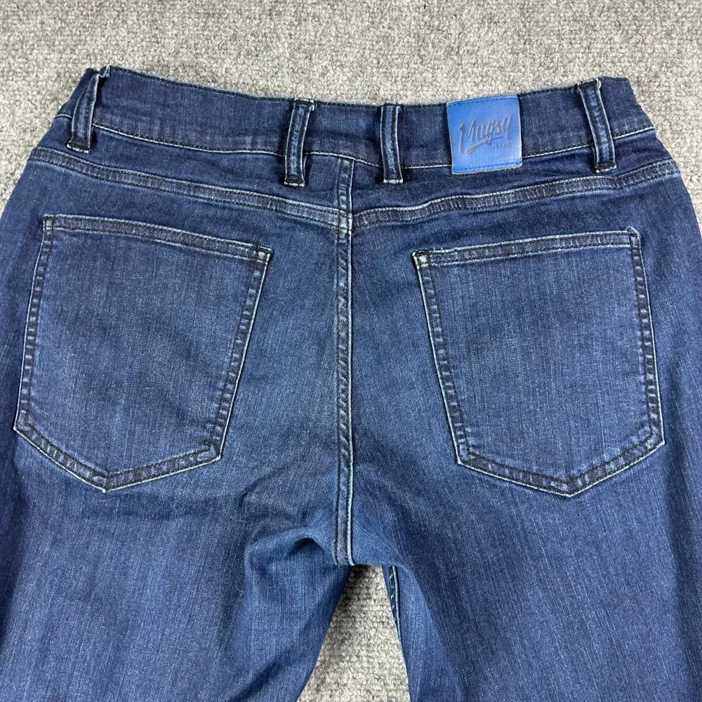 Mugsy Jeans Studio Blues Mens 32x32 Dark‎ Wash Stretch Denim FLX3NSB-32X32